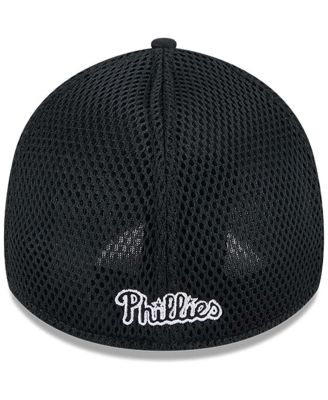 Men's Philadelphia Phillies Evergreen Black White Neo 39Thirty Flex Hat