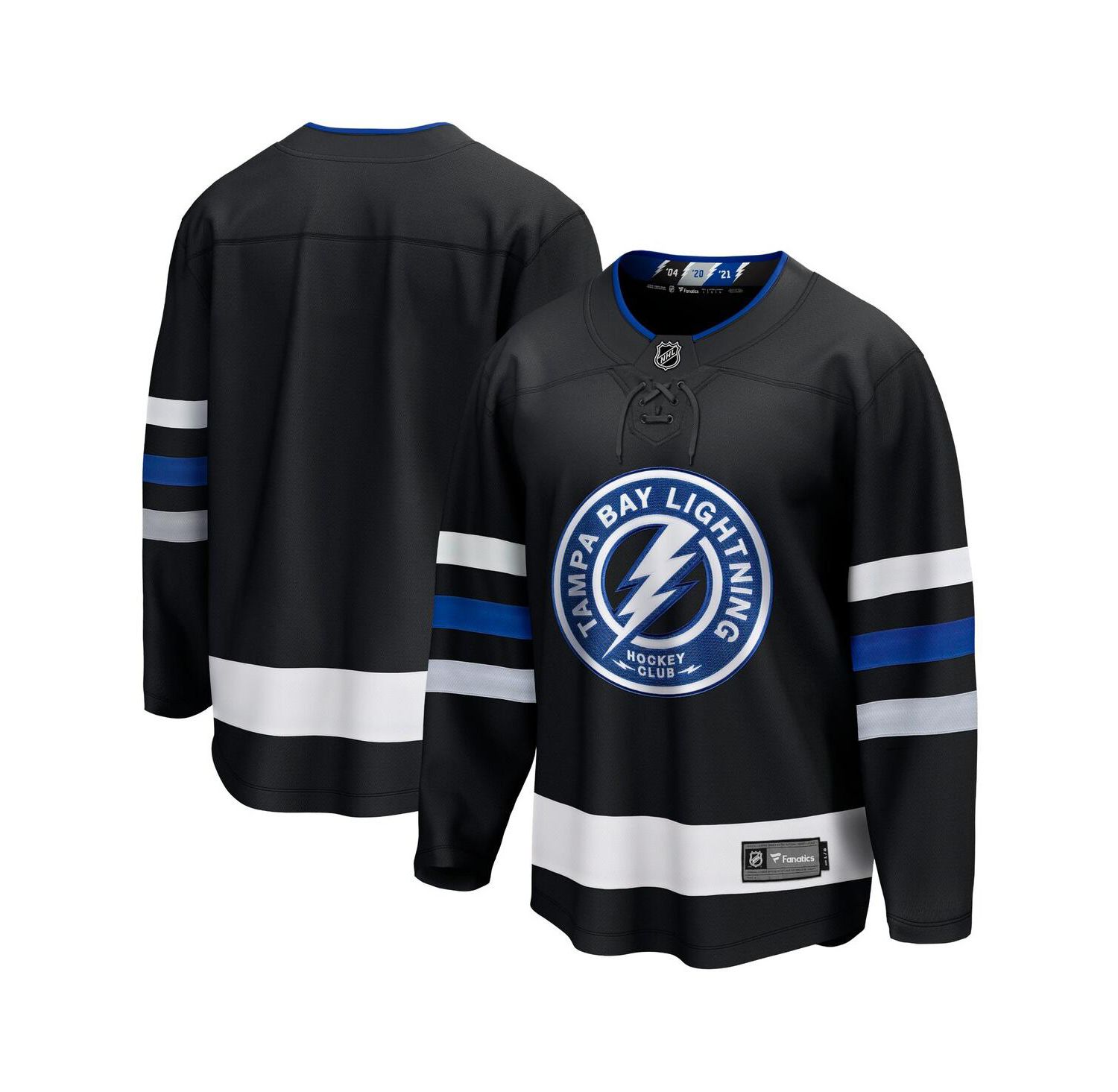 Fanatics Branded Men's Black Tampa Bay Lightning Alternate Premier Breakaway Jersey