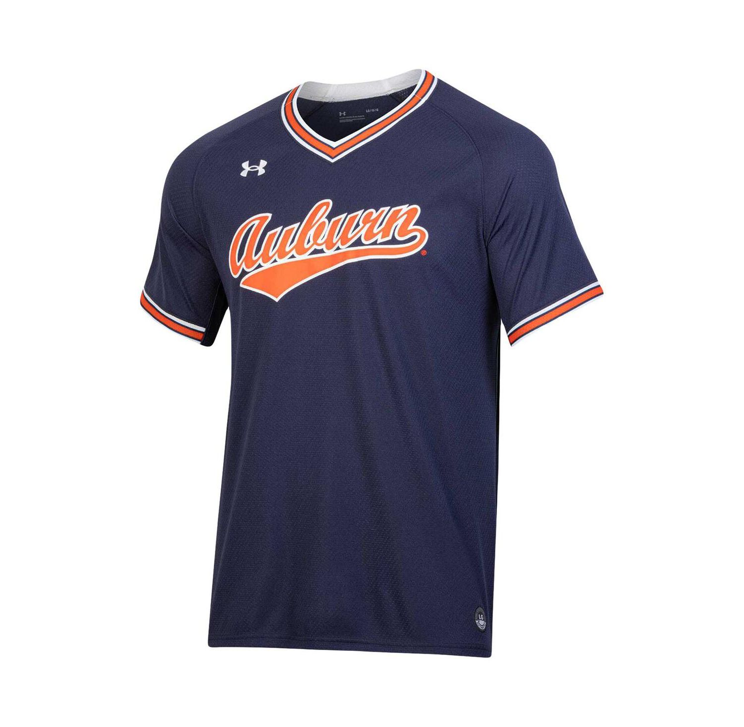 Men's Auburn Tigers Softball V-Neck Jersey
