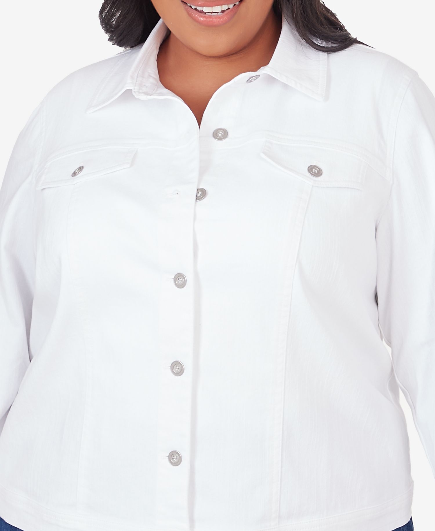 Plus Size Classic Fit Denim Jacket