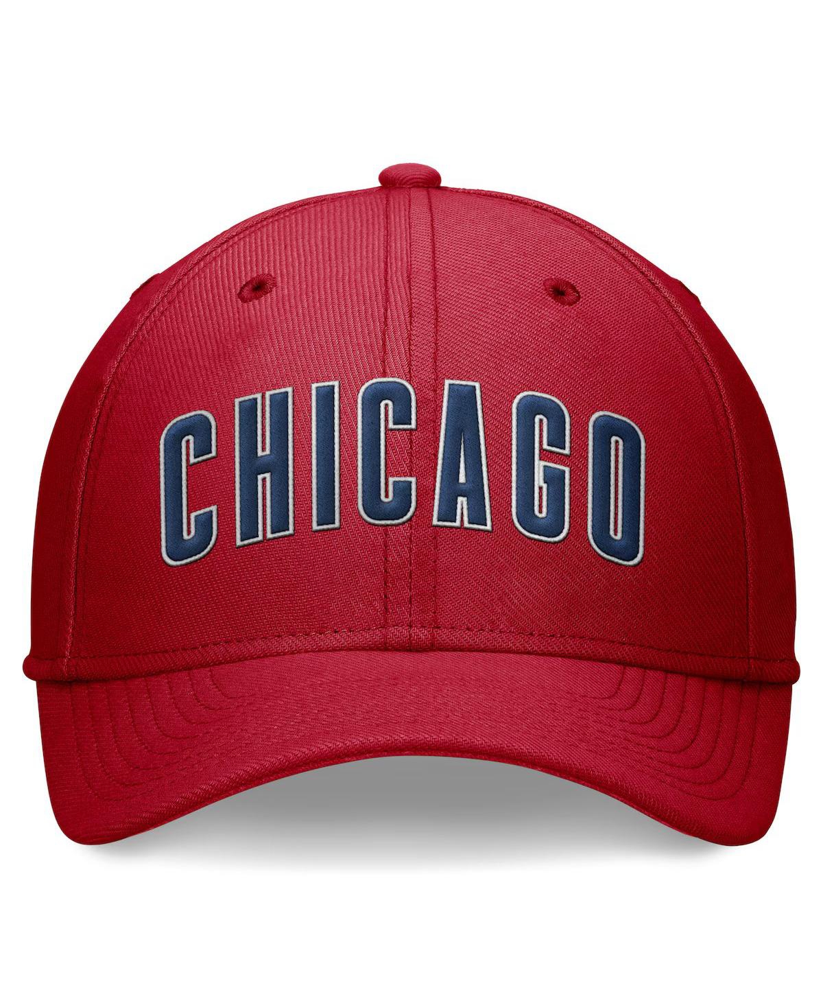 Nike Men's Chicago Cubs Evergreen Performance Flex Hat In Gym Red