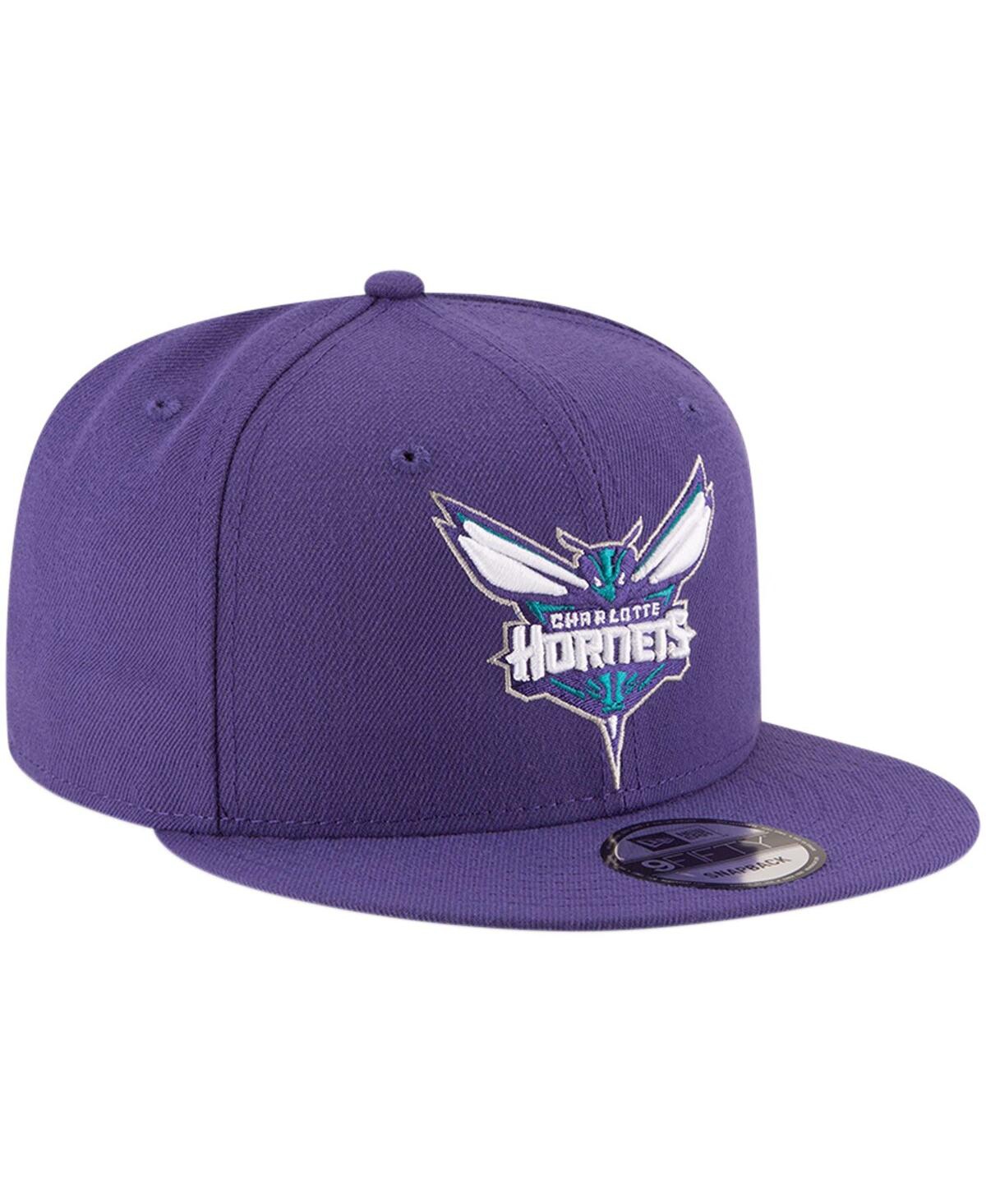 Shop New Era Men's Purple Charlotte Hornets Official Team Color 9fifty Snapback Hat