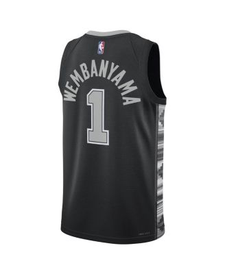 Brand Unisex Victor Wembanyama Black San Antonio Spurs Swingman Jersey - Statement Edition