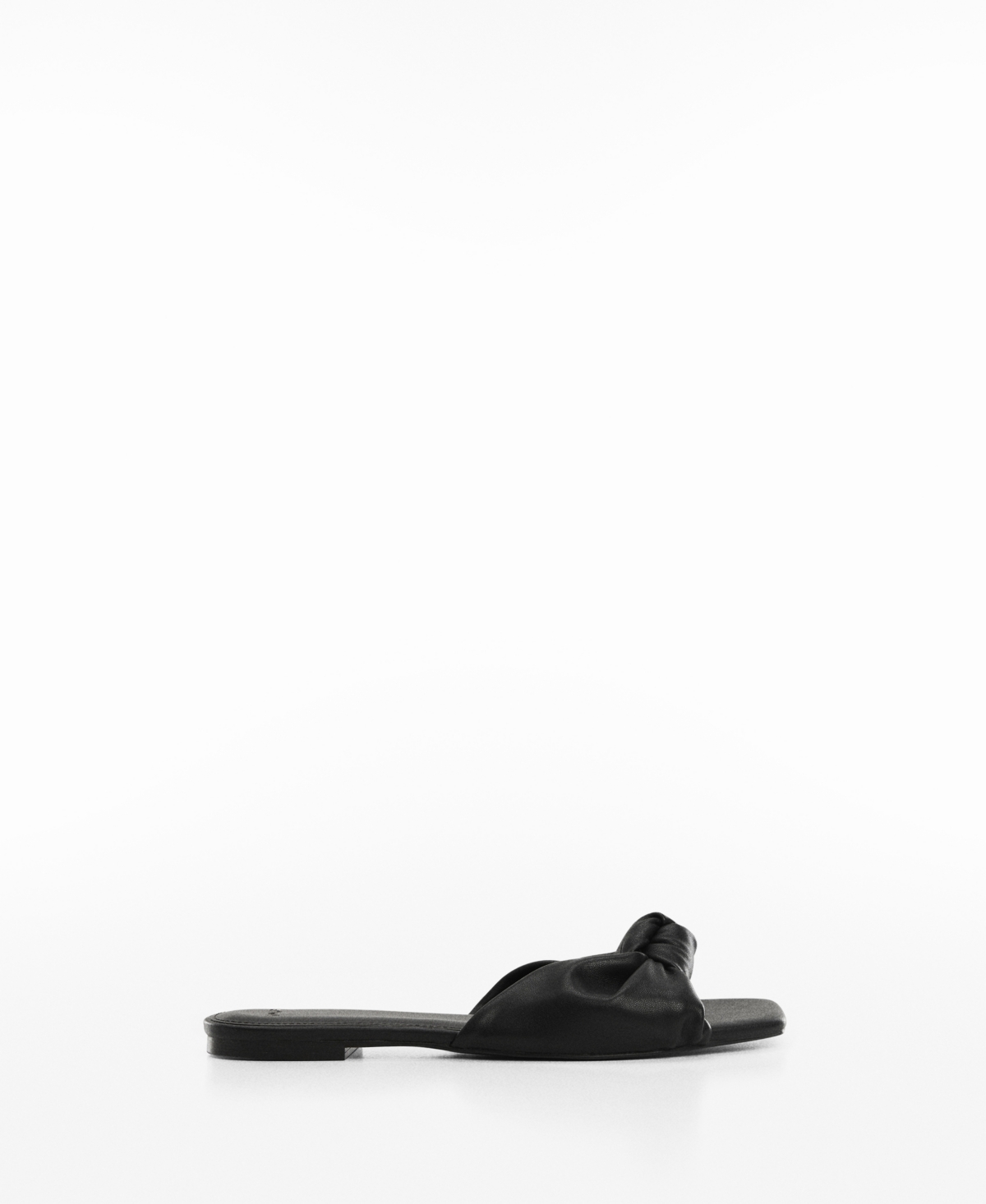 Mango Women's Square Toe Knot Sandals In Black