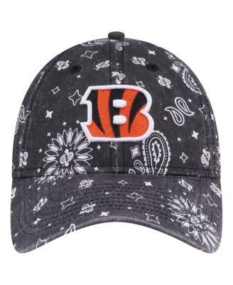 Women's Black Cincinnati Bengals Paisley 9Twenty Adjustable Hat