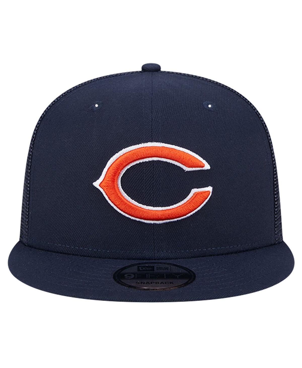 New Era Navy Chicago Bears Main Trucker 9fifty Snapback Hat In Navy