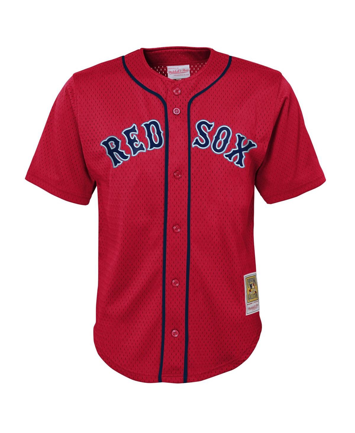 Mitchell Ness Preschool David OrtizBostonSox Cooperstown CollectionMesh Batting Practice Jersey - Red