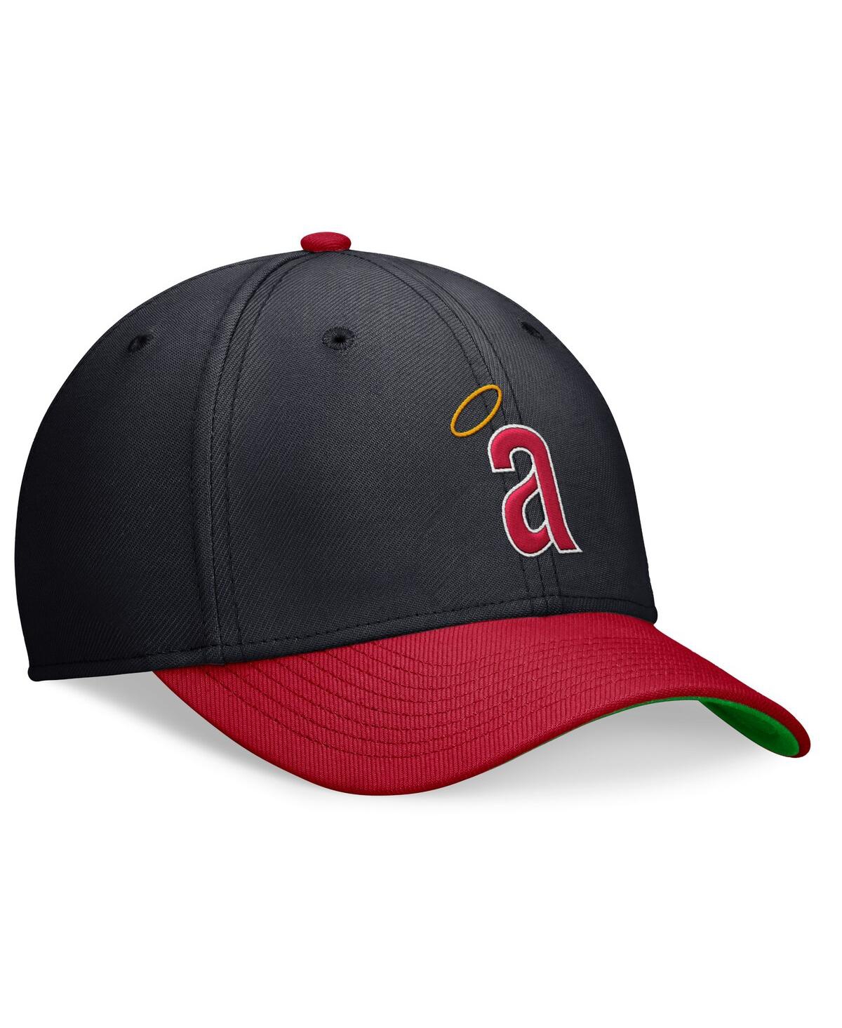 Nike Men's Navy/red California Angels Cooperstown Collection Rewind Swooshflex Performance Hat In Pchblugyrd