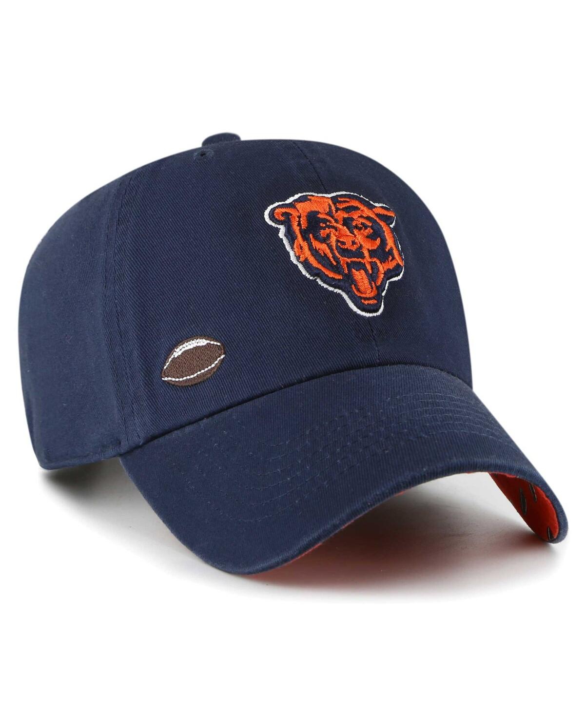 47 Brand 47 Women's Navy Chicago Bears Confetti Icon Clean Up Adjustable Hat In Navy