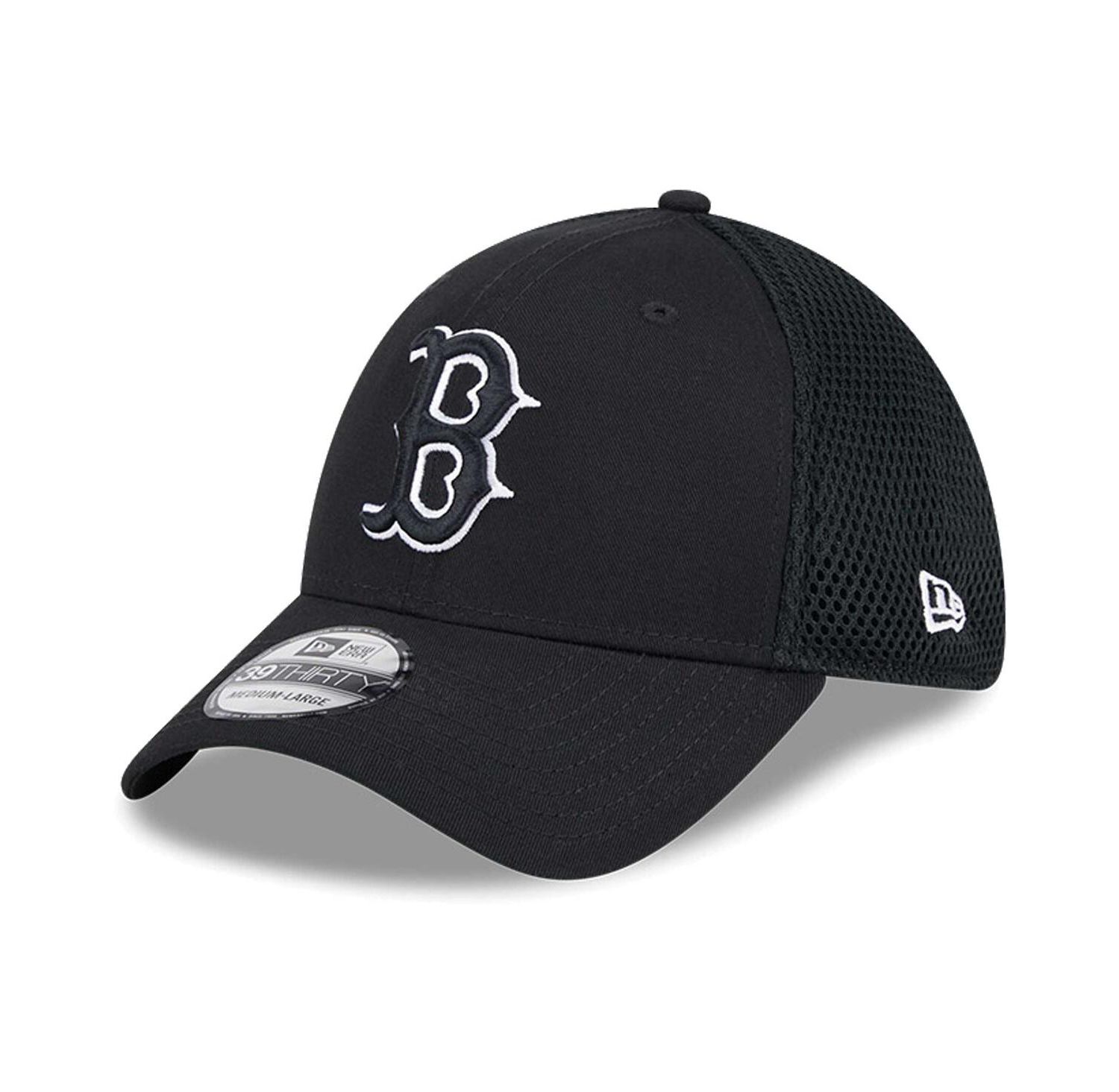 Men's Boston Red Sox Evergreen Black White Neo 39Thirty Flex Hat