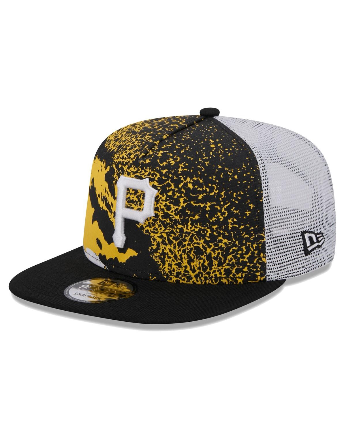 Men's Black Pittsburgh Pirates Court Sport 9Fifty Snapback Hat - Black