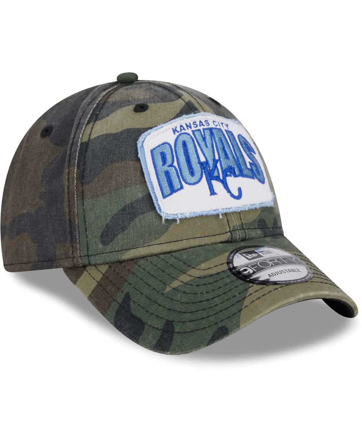 Shop New Era Men's Camo Kansas City Royals Gameday 9forty Adjustable Hat