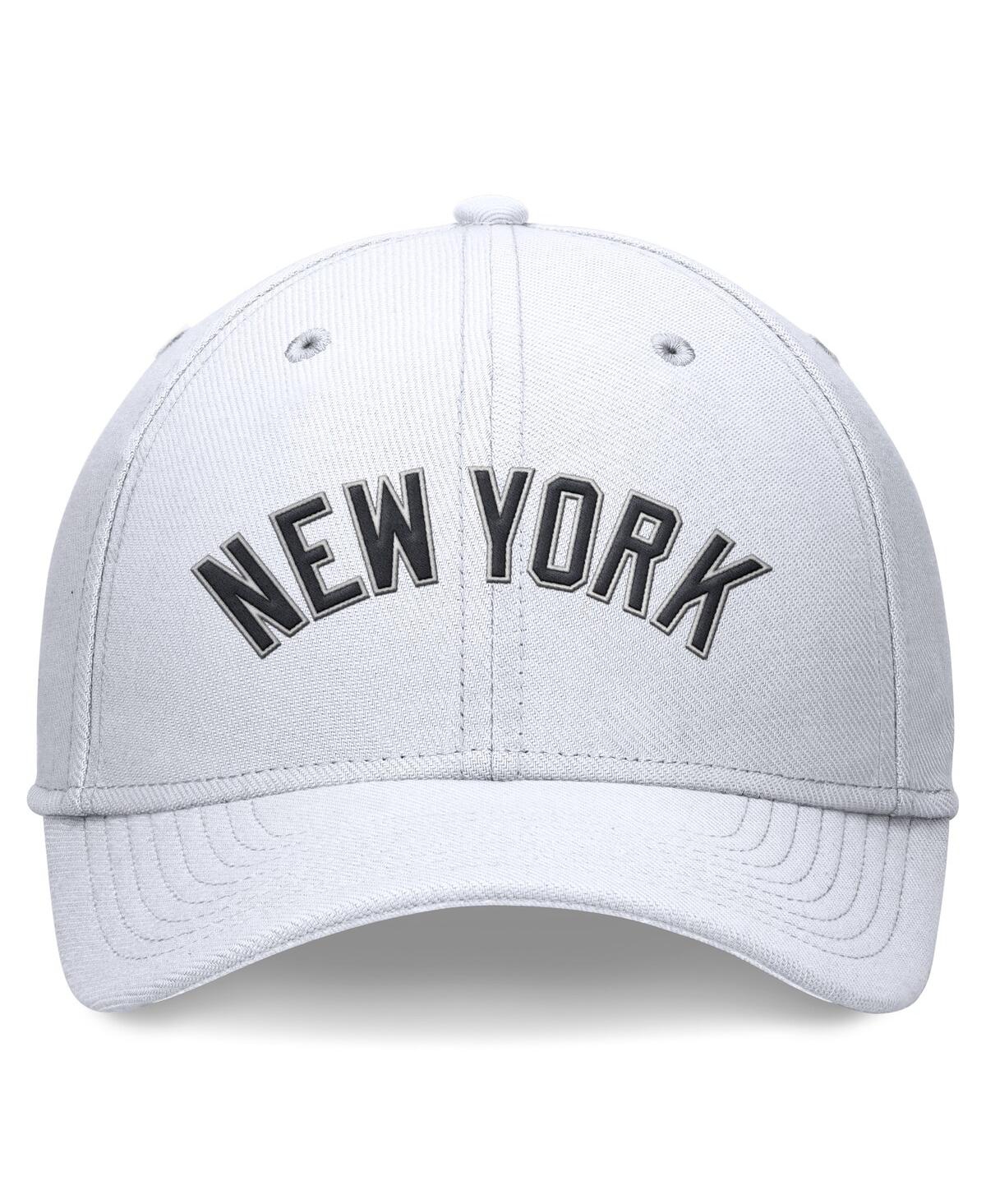Nike Men's White New York Yankees Evergreen Performance Flex Hat In White
