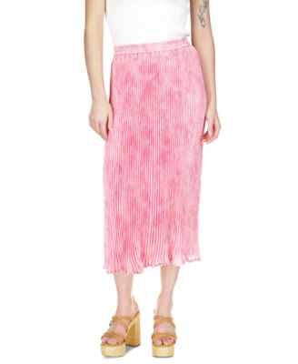 Michael Kors - Women's Tonal-Print Pleated Midi Skirt