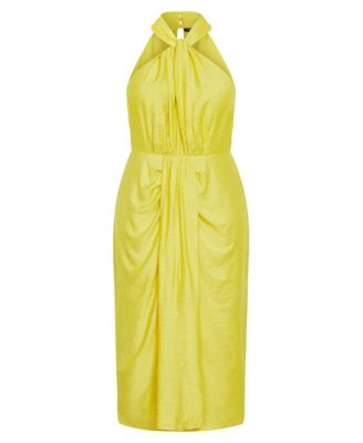 Plus Size Briella Halter Twist Front Maxi Dress