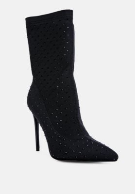 Womens Cheugy Embellished Ankle Boots