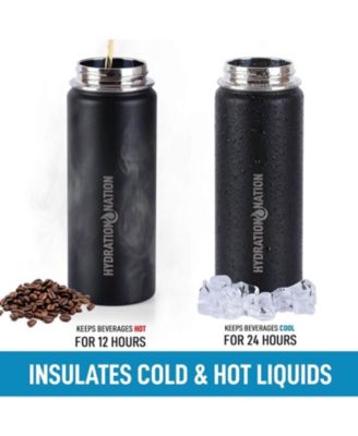 Hydration Nation Thermo Stainless Steel Vacuum Insulated Water Bottle