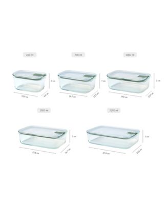 EasyClip 1Pc. 34oz Rectangular Glass Box