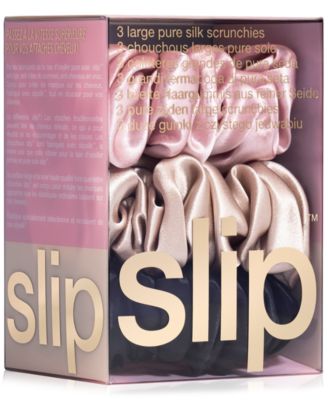 3-Pc. Pure Silk Large Scrunchies Set