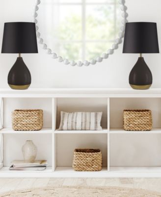 2-Tone Ceramic Table Lamp Set of 2