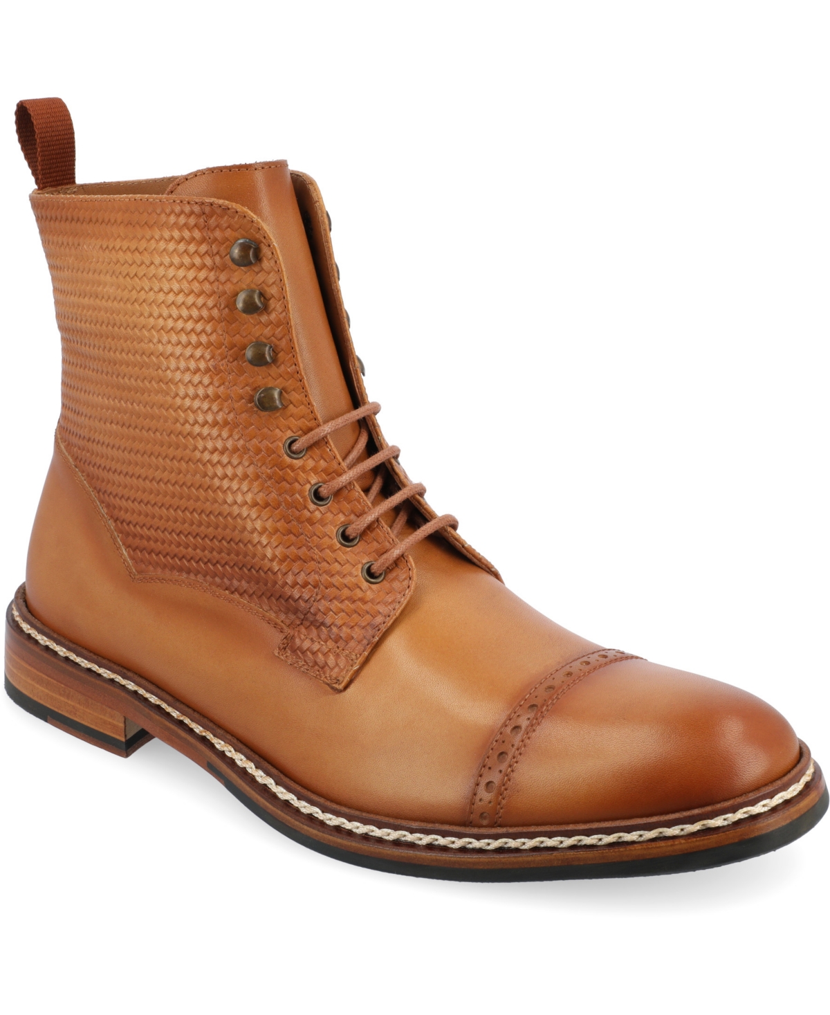Shop Taft Men's The Jones Cap-toe Boot In Honey