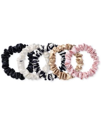 5-Pc. Pure Silk Midi Scrunchies Set