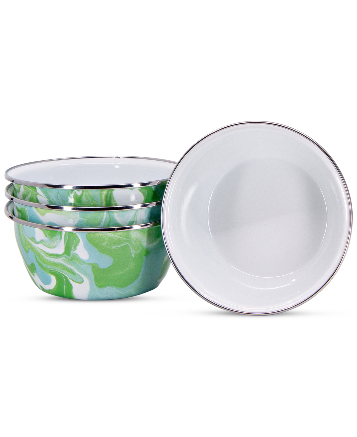 Golden Rabbit Modern Monet Salad Bowls, Set Of 4 In Multi