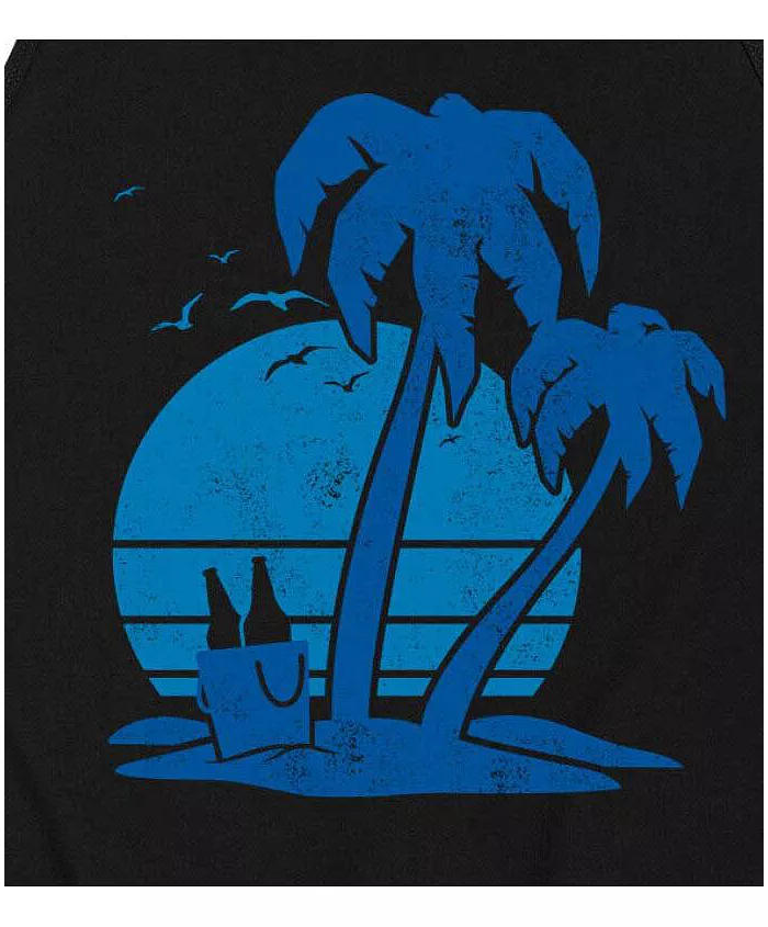 Hybrid Apparel Beach and Beer Mens Jersey Tank - thumbnail 3