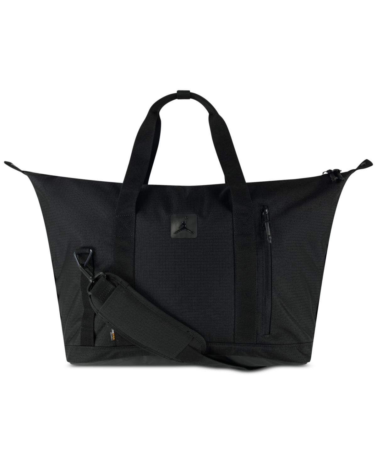 Shop Jordan Men's Cordura Logo Duffel Bag In Black