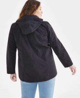 Women's Plus Size Hooded Anorak, Exclusively at Macy's