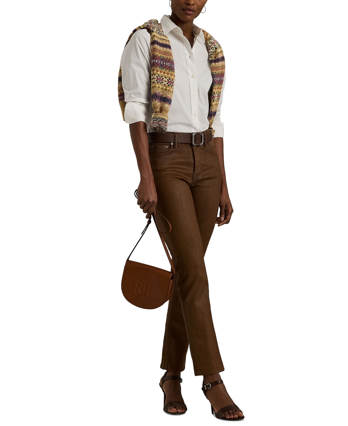 Lauren Ralph Lauren Leather Medium Witley Crossbody