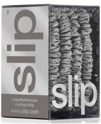 4-Pc. Pure Silk Back-to-Basics Skinny Scrunchies Set