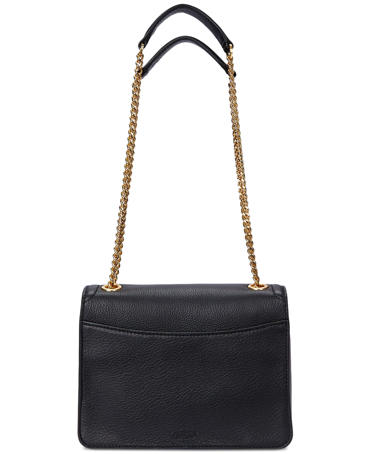 Lauren Ralph Lauren Pebbled Leather Small Bradley Convertible Bag