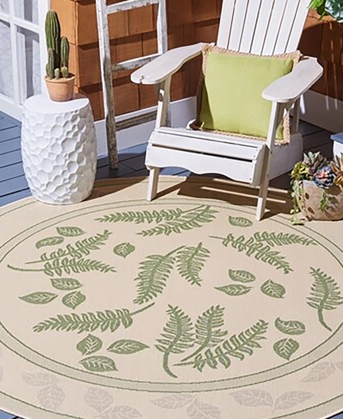 Safavieh Courtyard CY0772 Natural and Olive 6'7
