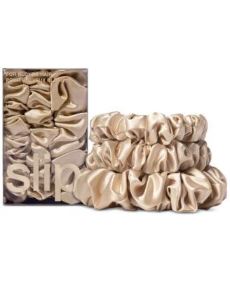 Slip 3-Pc Pure Silk Back-to-Basics Assorted Scrunchies Set - Blonde 47$