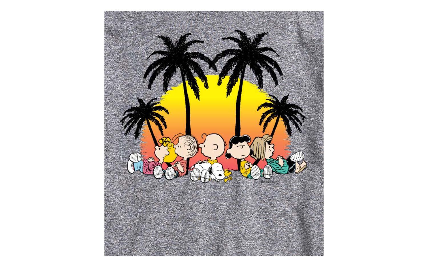 Hybrid Apparel Peanuts Summer Mens Short Sleeve Tee