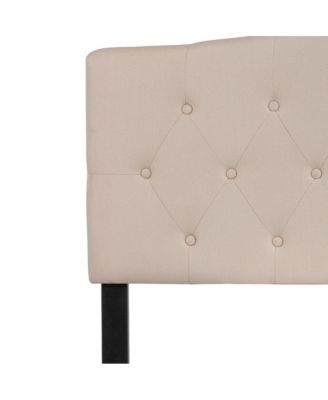 Arched Full Button Tufted Upholstered Headboard