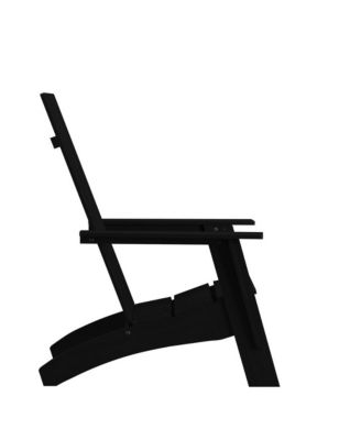Piedmont Modern 2 Slat Back All-Weather Poly Resin Wood Adirondack Chair