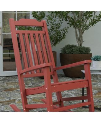 Set Of 2 Hillford Poly Resin Indoor/Outdoor Rocking Chairs
