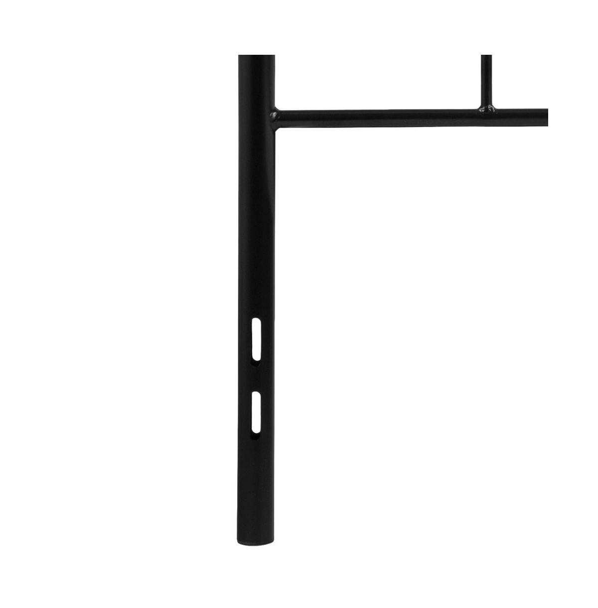 Merrick Lane Kildare Metal Headboard Contemporary Arched Headboard With Adjustable Rail Slots