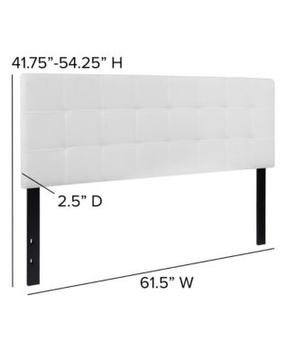 1 PC Metal Quilted Tufted Queen Upholstered Headboard