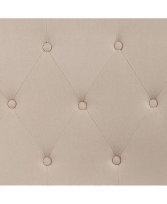Queen size Foam Arched Queen Button Tufted Upholstered Headboard