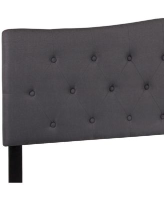 Arched King Button Tufted Upholstered Headboard