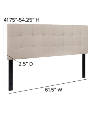 1 PC Metal Quilted Tufted Queen Upholstered Headboard