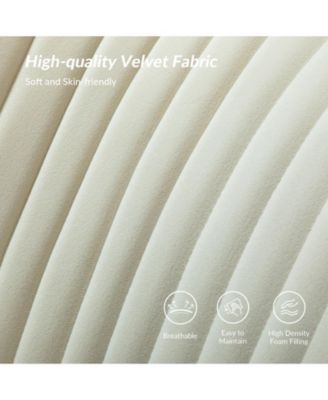 Velvet Accent Chair with Gold Metal Legs for Bedroom Guest Room Vanity