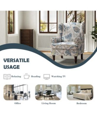 Escanor Traditional Armchair with Pattern Design for Living Room