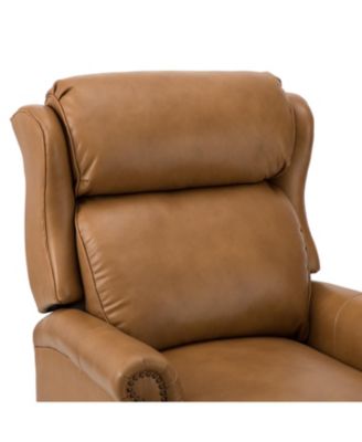 Pierce Genuine Leather Recliner with Nailhead Trims