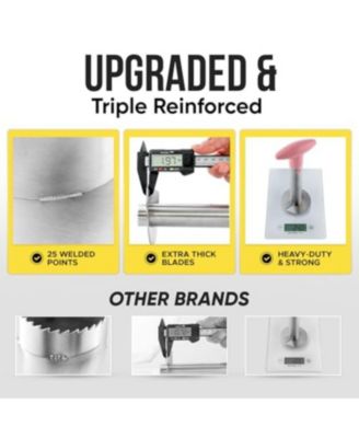 Heavy Duty 2pc Pineapple Corer & Slicer Set – Includes Eye Removal Tool with Reinforced Blade