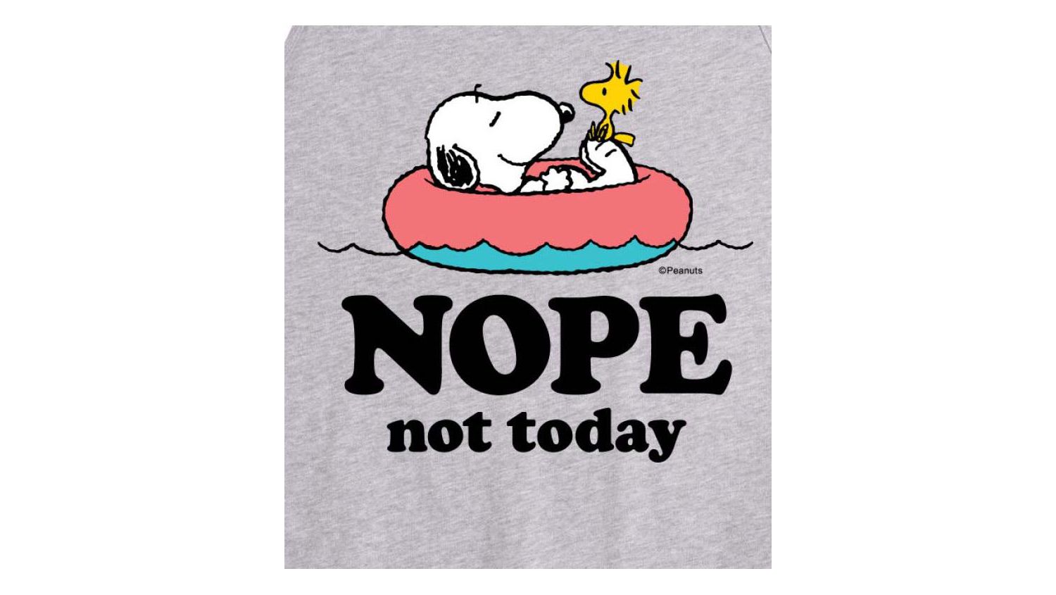 Hybrid Apparel Peanuts Nope Mens Jersey Tank