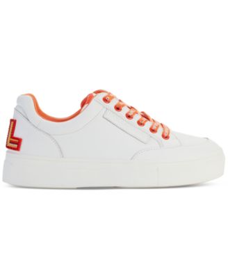 Women's Calico Patch Embellished-Heel Sneakers